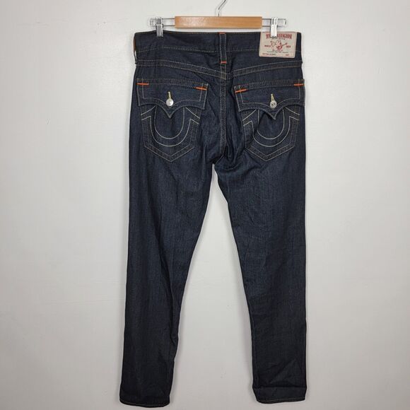 True Religion Jeans Men's Skinny Flap Pockets Denim Size 33 Preppy Casual